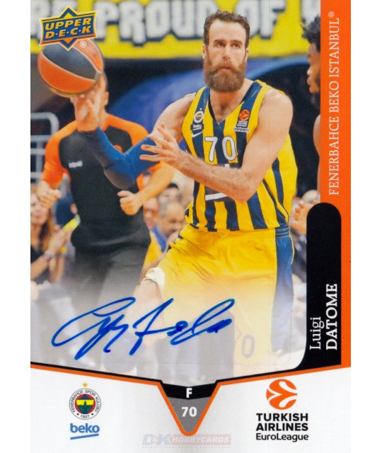 Goodwin Champions 2019 Turkish Airlines EuroLeague Autographs Luigi Datome (Fenerbahce Beko Istanbul)